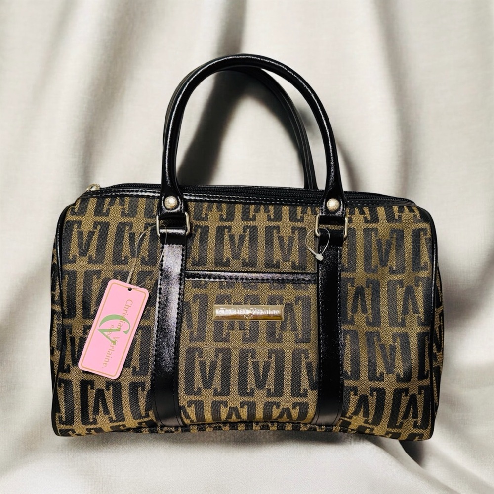 Christian Verlaine small boston/ barrel bag